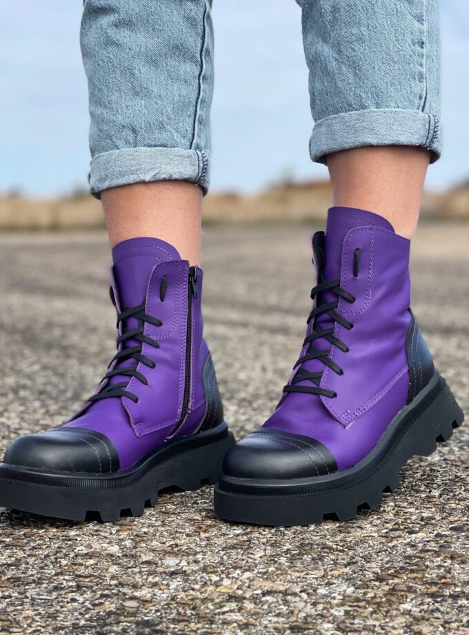 Women Genuine Leather Boots,Purple Genuine leather boots,Extravagant leather boots ,women leather boots,Leather Boots Women,Winter boots