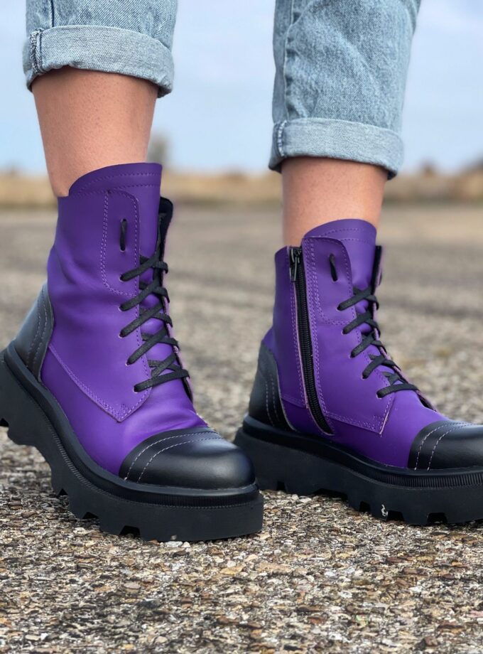 Women Genuine Leather Boots,Purple Genuine leather boots,Extravagant leather boots ,women leather boots,Leather Boots Women,Winter boots