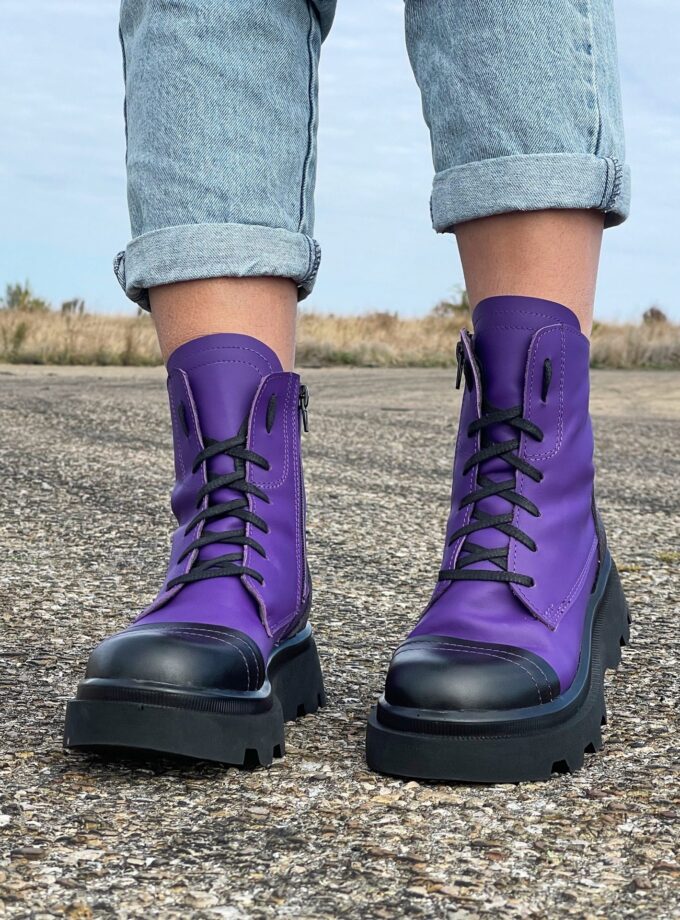 Women Genuine Leather Boots,Purple Genuine leather boots,Extravagant leather boots ,women leather boots,Leather Boots Women,Winter boots