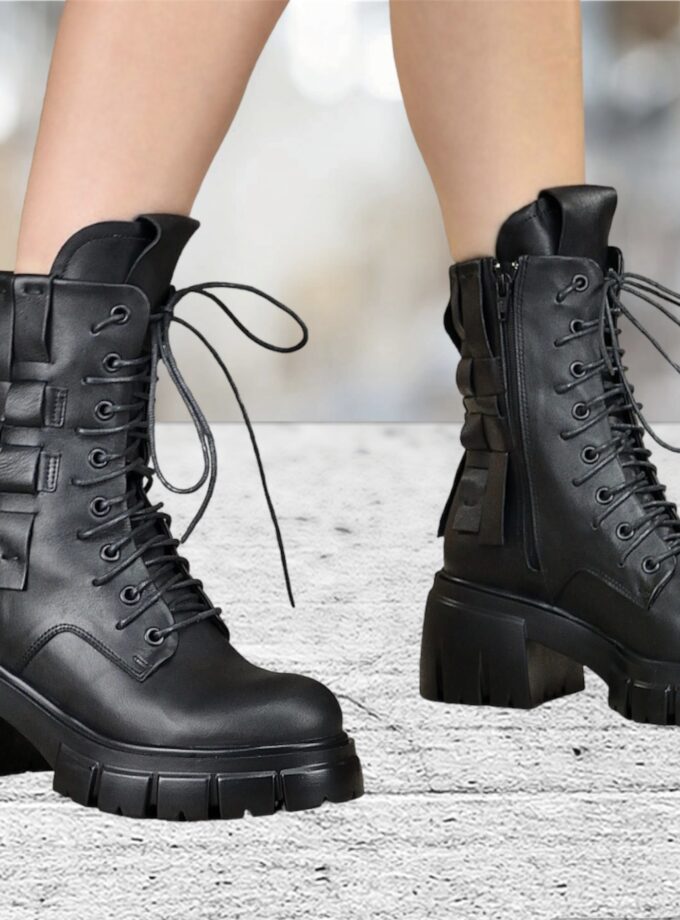 Women's genuine leather boots,Black leather winter boots for women ,Extravagant leather boots ,women leather boots,Leather Boots for Women