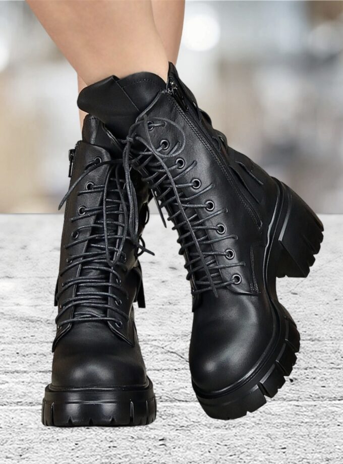 Women's genuine leather boots,Black leather winter boots for women ,Extravagant leather boots ,women leather boots,Leather Boots for Women