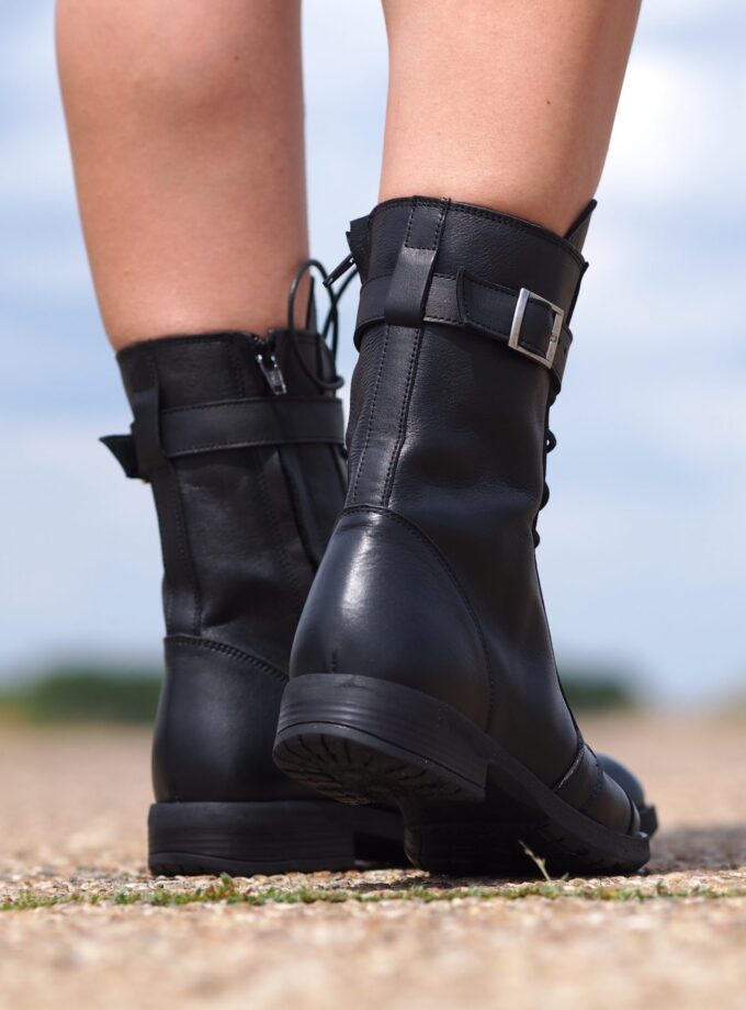 Extravagant Black Genuine Leather Women's Boots,Leather Boots for women,Leather Winter Boots,Women's Leather Ankle Boots,Women leather boots