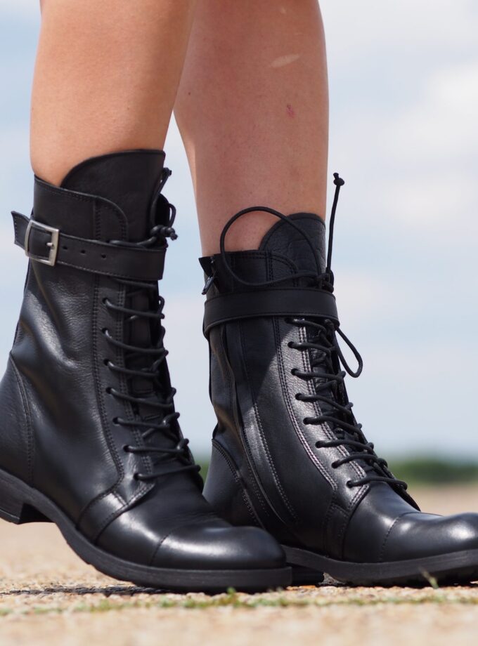 Extravagant Black Genuine Leather Women's Boots,Leather Boots for women,Leather Winter Boots,Women's Leather Ankle Boots,Women leather boots