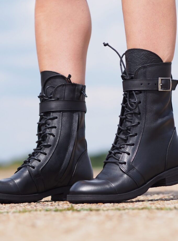Extravagant Black Genuine Leather Women's Boots,Leather Boots for women,Leather Winter Boots,Women's Leather Ankle Boots,Women leather boots