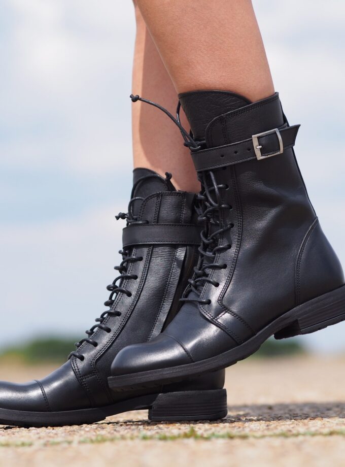 Extravagant Black Genuine Leather Women's Boots,Leather Boots for women,Leather Winter Boots,Women's Leather Ankle Boots,Women leather boots